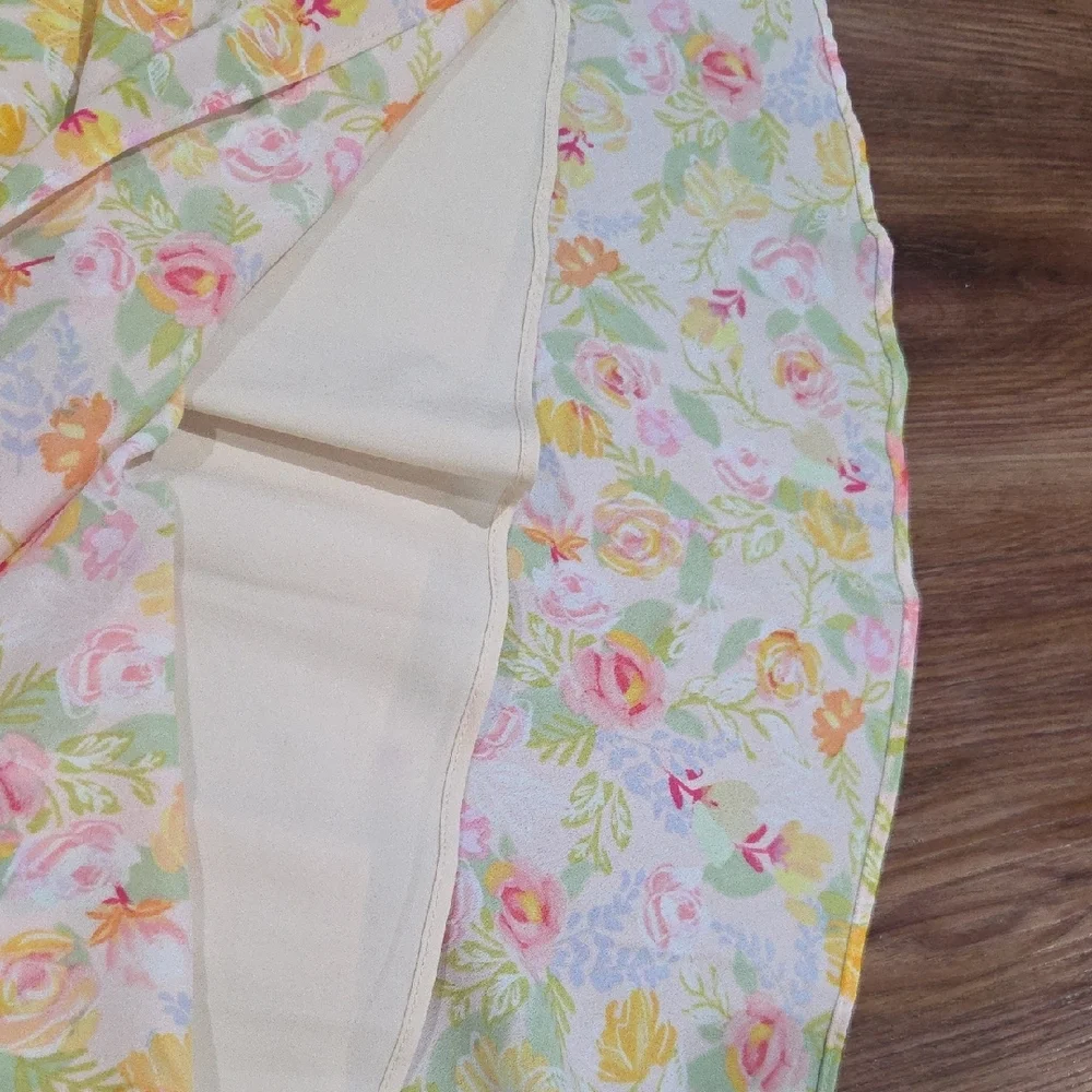 Simple Retro Beautiful Floral Dress Size Large - Picture 8 of 11